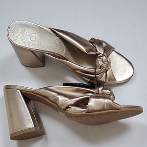 DV ROSE GOLD KNOTTED SLIP-ON WOMEN SANDAL SZ 8.5